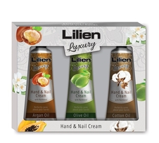 Lilien Luxury krémy na ruce a nehty - dárková sada 3x40 ml