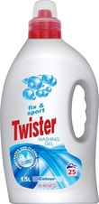 Twister tekutý prací gel - Fix & Sport - na barevné prádlo 1,5 L